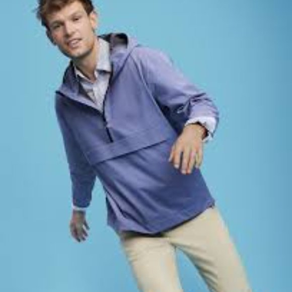 Alfani Men's AlfaTech Pullover Anorak Style Lightweight Jacket, Size Small, Blue - Picture 3 of 11